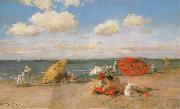 William Merrit Chase At the Seaside oil painting on canvas